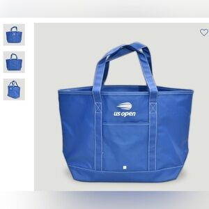 US Open Royal Blue Tote waxed canvas bag